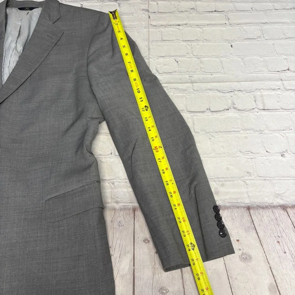 Brook Brothers Explorer Fitzgerald Fit Blazer Jacket Size 43L Wool Blend C085 27